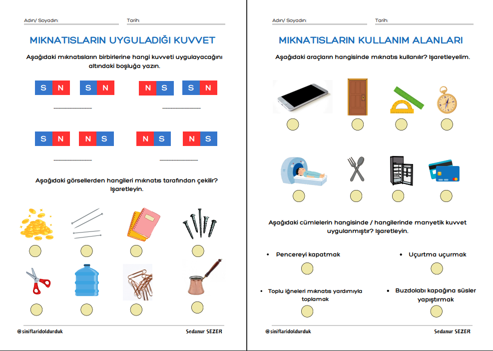 Mıknatısların Uyguladığı Kuvvet- Kullanım Alanları