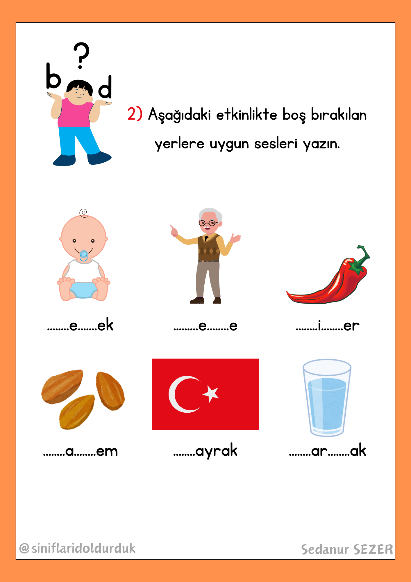 B ve D Sesi Karıştırmama Etkinliği