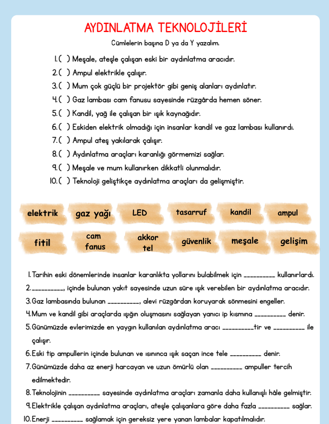 Aydınlatma Teknolojileri