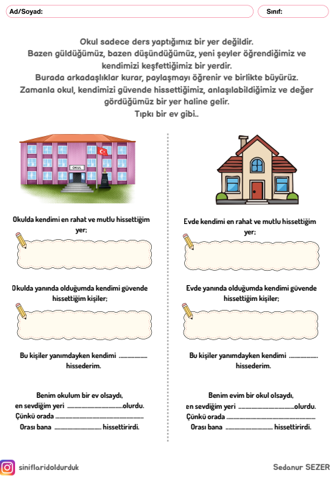 Okul Benim Güvenli Yuvam